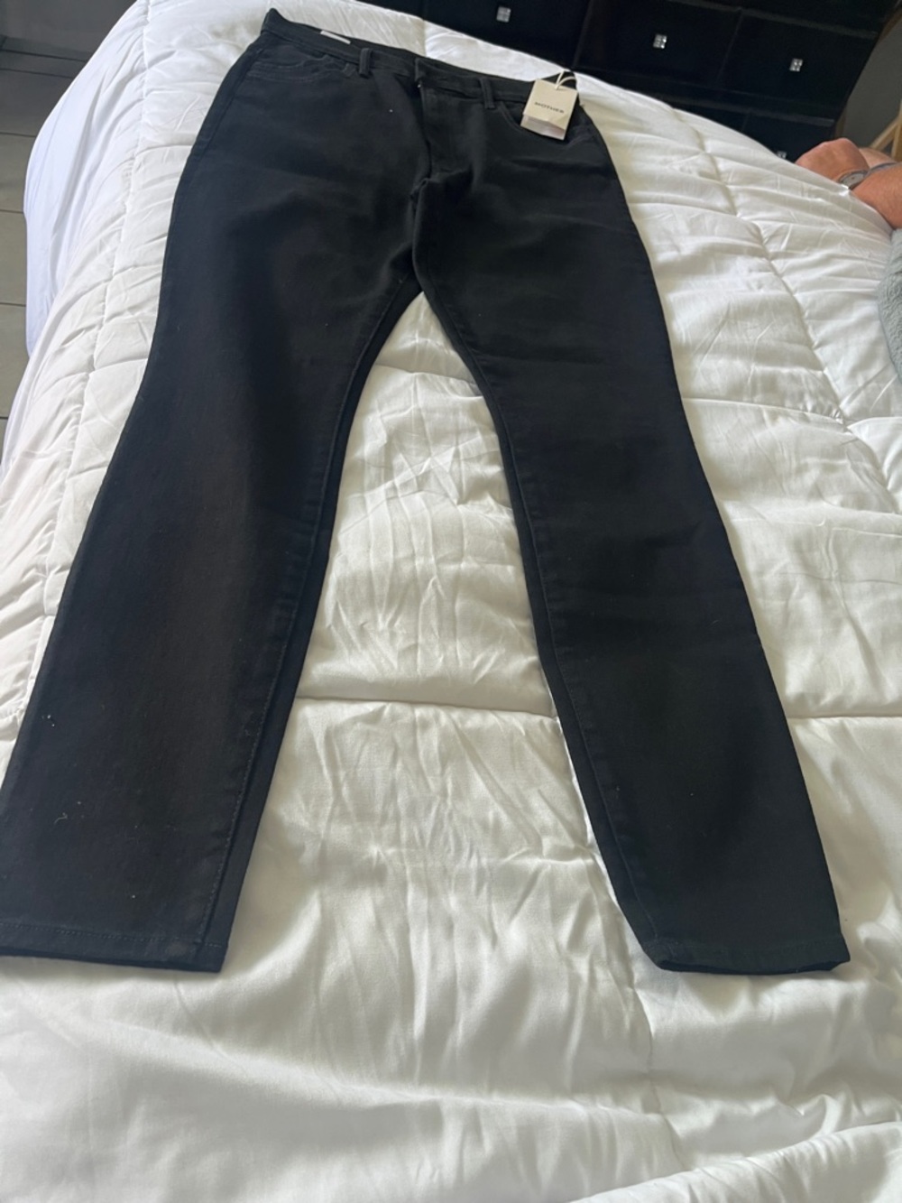 MOTHER Black High-Rise Jeans